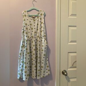 Girls XL Smiley Face Swing Dress